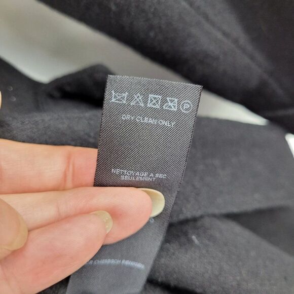 ASOS Curve Peacoat Wool Feminine Military Belted Long Black 16 Trenchcore - Picture 15 of 17